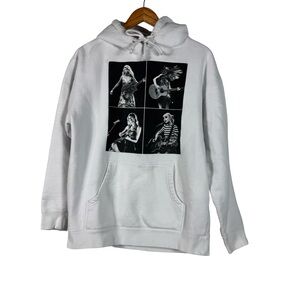 Taylor Swift The Eras Tour Hoodie Medium White Sweatshirt Music Merch